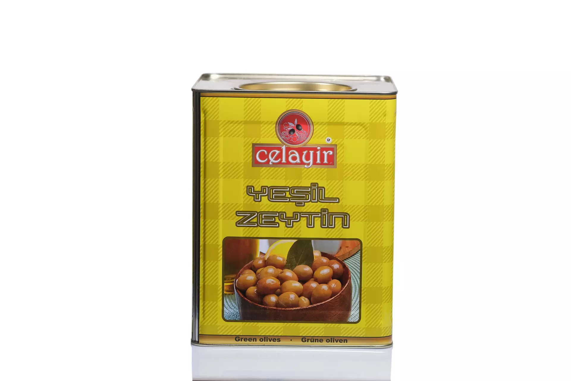 10 Kg. Tin Scratch Green Olives
